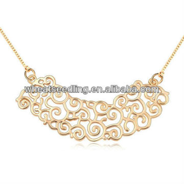 Retro Copper Glod Plated fashion 2014 statement necklace